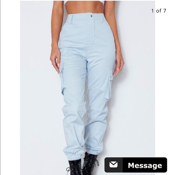 white fox cargo pants